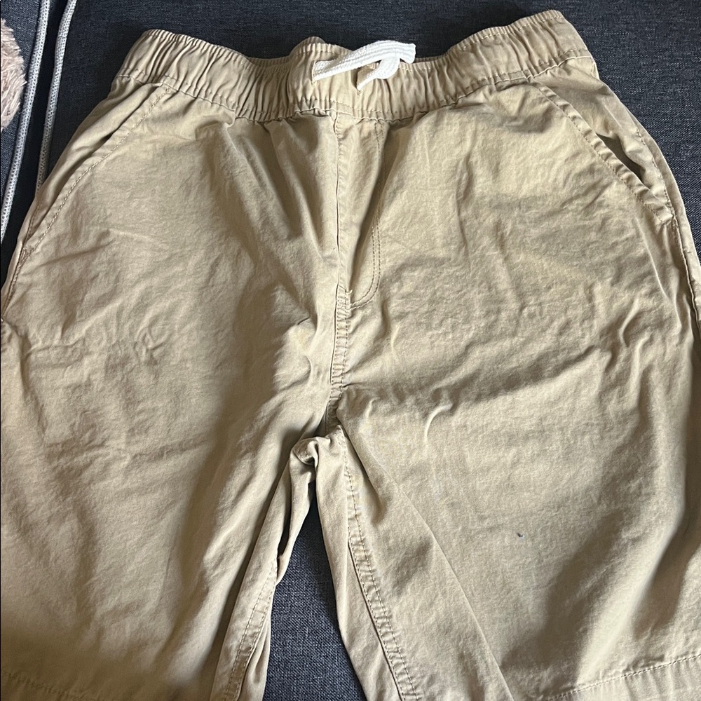Place Tan Elastic Waist Shorts